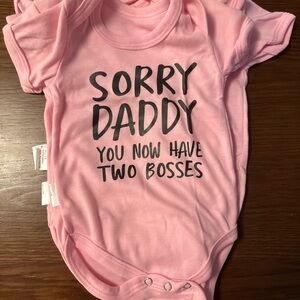 Playful Pink Bodysuit - Sorry Daddy Design
